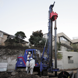 8.Installation of extension piles.